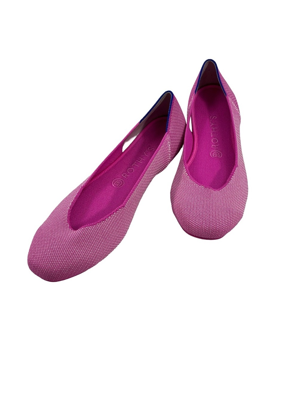 Rothy’s The Square Flats Strawberry Ice Pink Work Travel Size 10